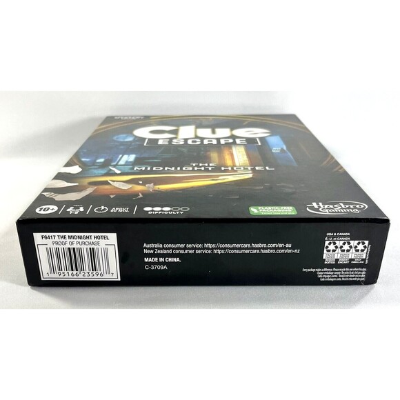 Clue Escape: The Midnight Hotel Hasbro Gaming Escape Room Board Game Complete - Picture 9 of 11